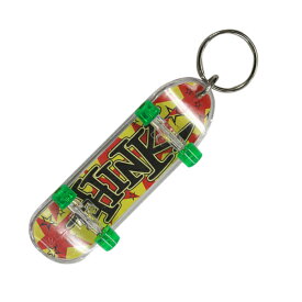 PRECISION KEY CHAIN　THINK　プレセッション キーチェーン RED YELLOWフィンガーボードキーチェーン　フィンガーボード スケートボード SK8 SKATEBOARD スケボー 指スケ テックデック　テックデッキ