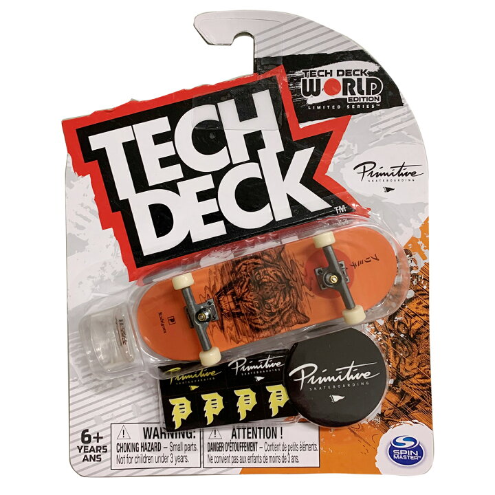 テックデッキ TECH DECK 96mm Fingerboard Vol.16 PRIMITIVE スケートボード 20136247
