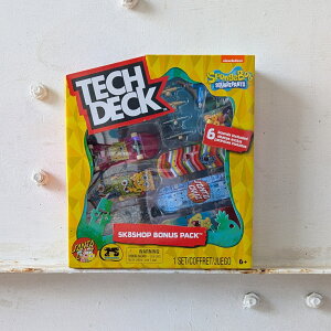 TECH DECK 最新 SK8SHOP BONUS PACK スポンジボブ #20153295指スケ フィンガーボード スケボー SANTA CRUZ SPONGE BOB SQUAREPANTS