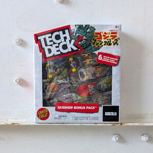 TECH DECK 最新 SK8SHOP BONUS PACK ゴジラ #20153296指スケ フィンガーボード スケボー SANTA CRUZ GODZILLA