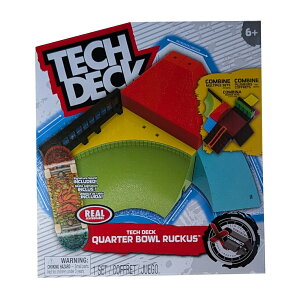 【送料無料】テックデッキ TECH DECK QUARTER BOWL RUCKUS REAL #20147576 X-Connect Park Creator指スケ フィンガーボード スケボー スケートボード