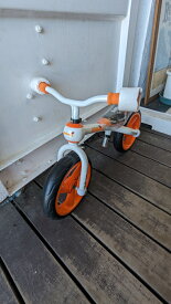 NO202308251【アウトレット 展示品 傷汚れあり】 JD BUG TRAINING BIKE TC-09E ( Evaタイヤ） オレンジ トレーニングバイク ランニングバイク 練習 乗用玩具 三輪車 キックバイク キッズバイク