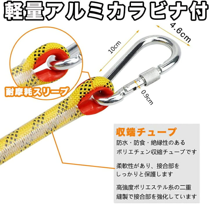 楽天市場】【10倍ポイント】KaKaLife 多用途ロープ 多機能ロープ 