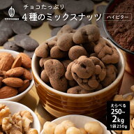 ＼お買い物マラソンSALE／チョコたっぷり 4種のミックスナッツ ハイビター 【選べる1袋~8袋】 [ハイカカ…