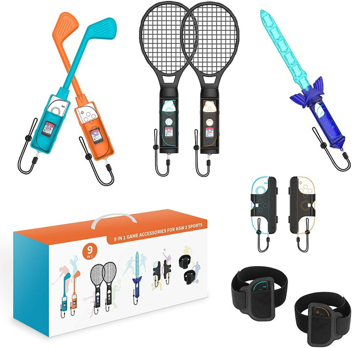 楽天市場】【9in1セット】 Switch2 Sports ゲーム用 アクセサリー 