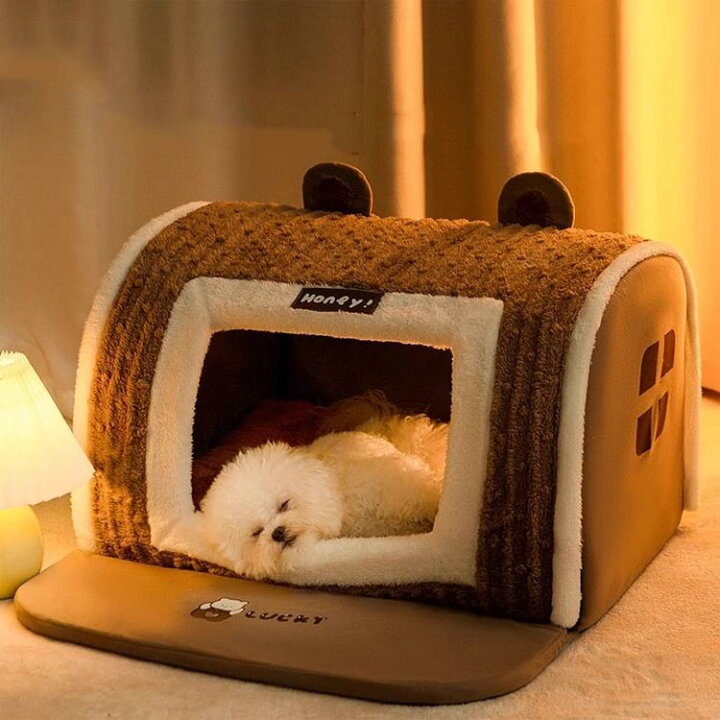 楽天市場】犬 ドーム ペットベッド 猫 クッション ベット ハウス 