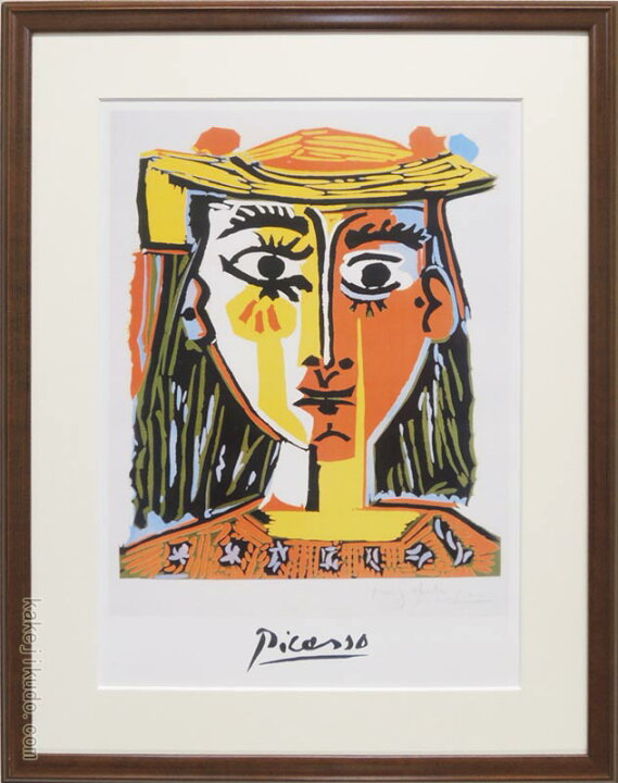 楽天市場】ピカソ 絵画 帽子を被った婦人 アートポスター 送料無料 