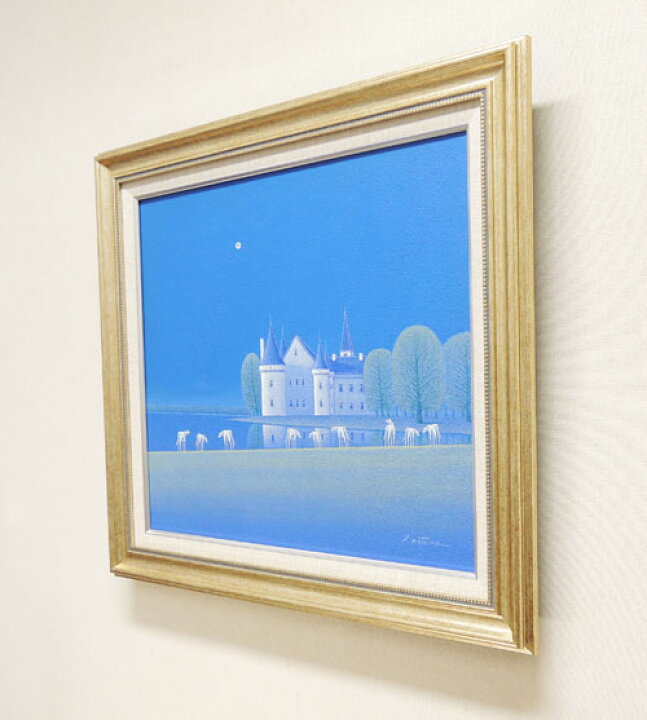 楽天市場】絵画 油絵 水辺の城 (松浦敬文) 送料無料 【肉筆】【油絵 