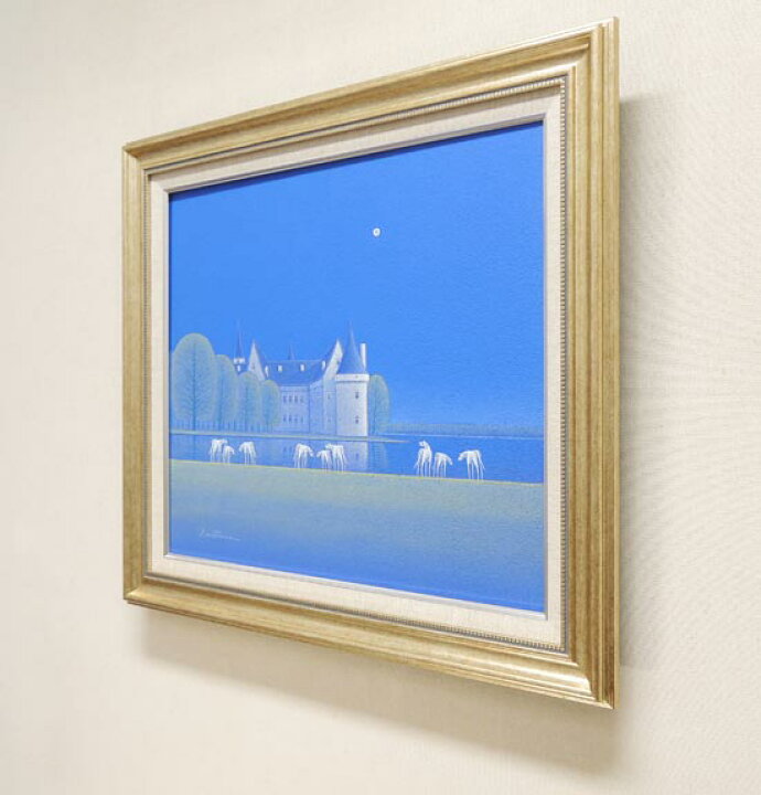 楽天市場】絵画 油絵 水辺の城 (松浦敬文) 送料無料 【肉筆】【油絵 
