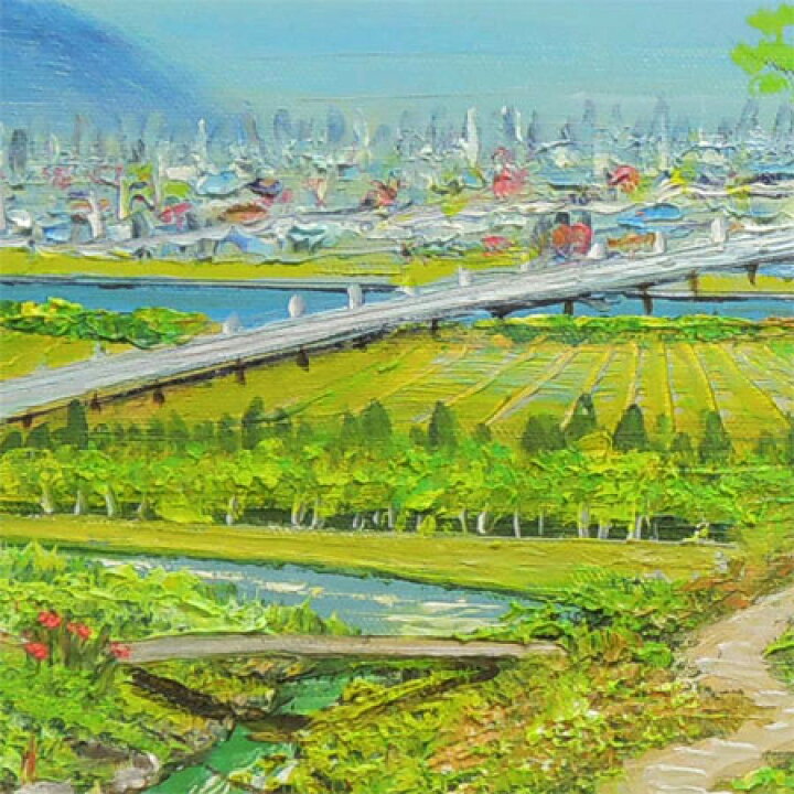 楽天市場】絵画 油絵 白馬三山山麓（1） 送料無料 【日本の風景】【海 
