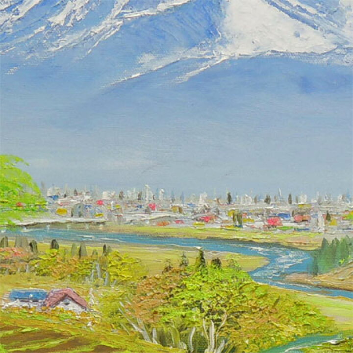 楽天市場】絵画 油絵 常念岳山麓（1） 送料無料 【日本の風景】【海 