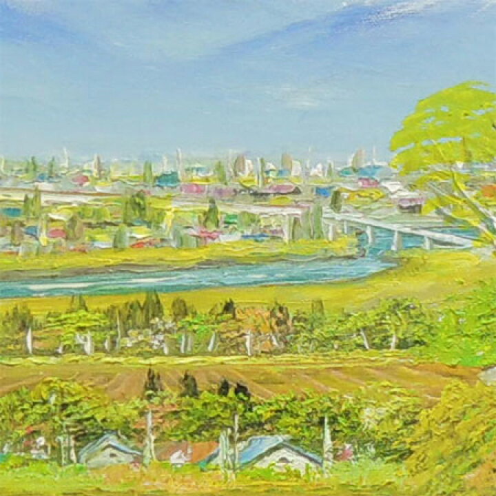 楽天市場】絵画 油絵 立山連峰山麓 送料無料 【日本の風景】【海・山 