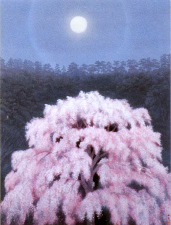 楽天市場】東山魁夷 絵画 花明り（※10号特寸） 送料無料 【複製 