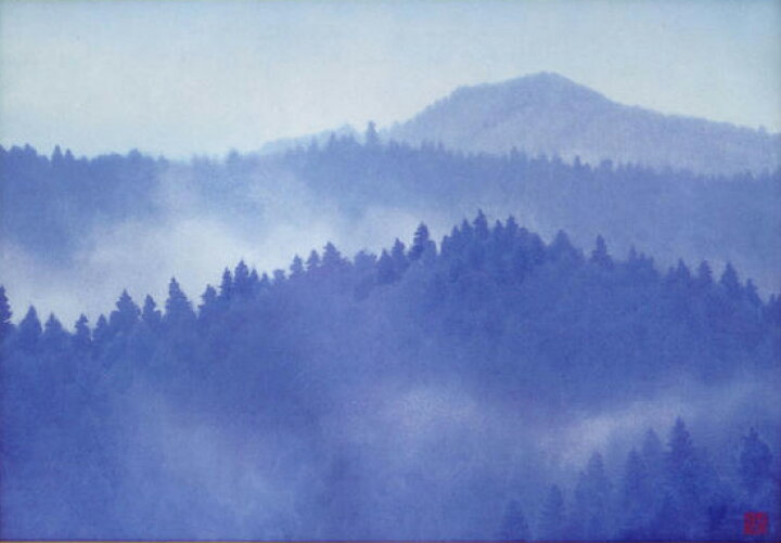 楽天市場】東山魁夷 絵画 朝雲−吉野− 送料無料 【複製】【美術印刷 