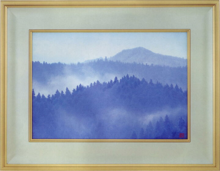 楽天市場】東山魁夷 絵画 朝雲−吉野− 送料無料 【複製】【美術印刷 