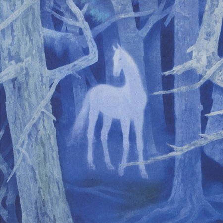 楽天市場東山魁夷 絵画 白馬の森 送料無料 複製美術印刷