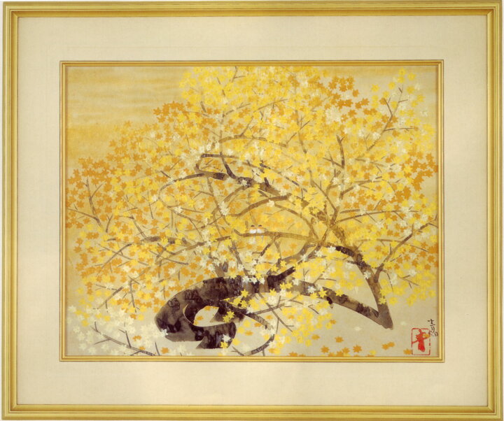 楽天市場】前田青邨 絵画 紅葉 送料無料 【複製】【美術印刷】【巨匠 