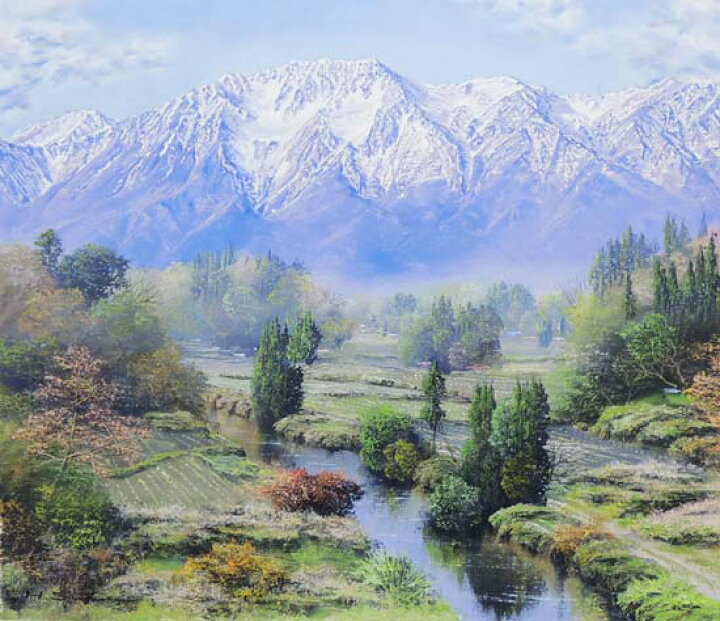 楽天市場】絵画 油絵 立山 F30号 （佐田光） 送料無料 【海・山 