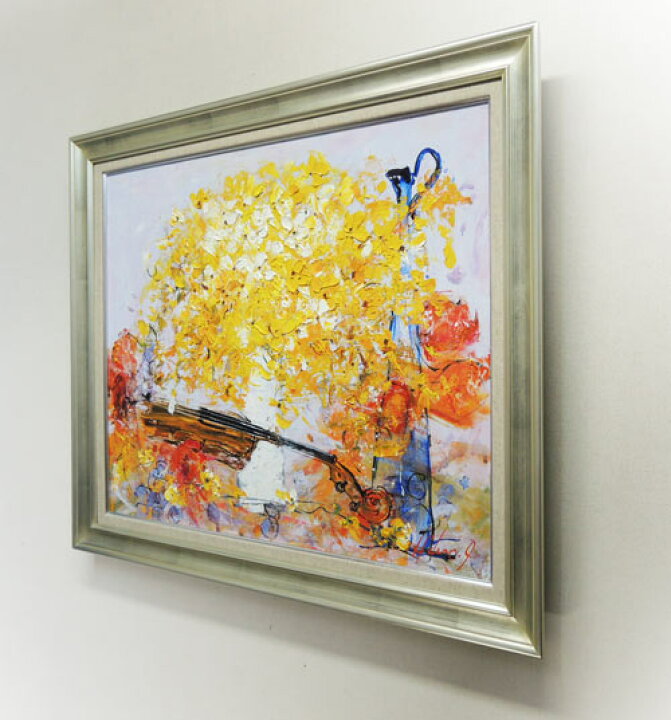 楽天市場】絵画 油絵 花とバイオリン F20号 （池田秀郎） 送料無料 