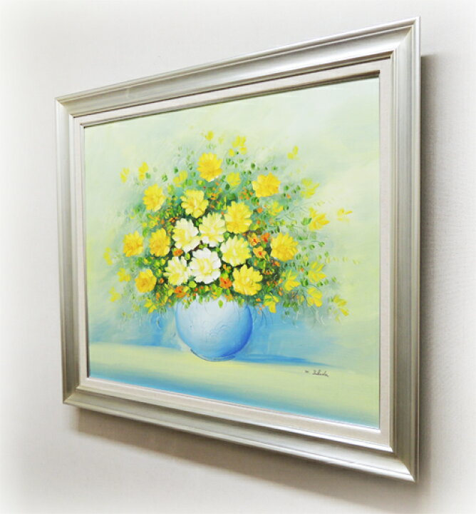 楽天市場】絵画 油絵 花のある風景 F20号 （高田美里） 送料無料 