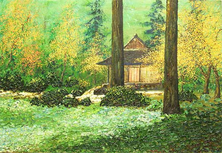 楽天市場】絵画（油絵） 渡辺ムサシ【三千院】（M20号） 送料無料 