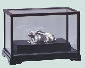 帖佐美行 緑風夢(銀置物) 送料無料 【うさぎ】【兎】【卯】【干支の置物】