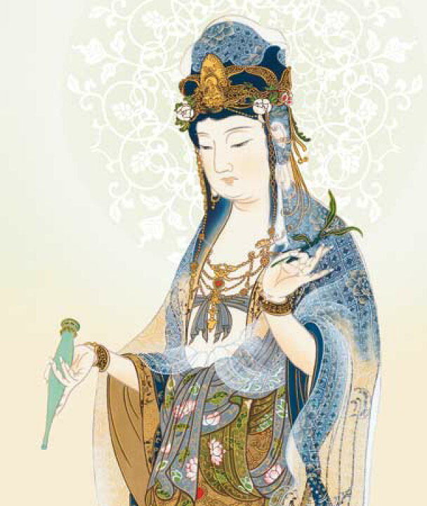 楽天市場】掛け軸 蓮上観音 (高畠周峰) 送料無料 掛軸 : 掛け軸・絵画 