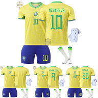 サッカー ユニフォーム 【四点セット】2026newデザイン変更 サッカーウェア 2425ブラジルユニホーム 10番…