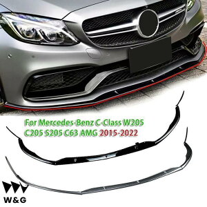 �ԃt�����g�o���p�[���b�v�X�v���b�^�[�X�|�C���[�����Z�f�X�x���cC�N���XW205 C205 S205 C63 AMG 2015-2022