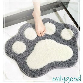 玄関マット 猫 ねこ柄 キッチンマット 室内 屋内 滑り止め付き 洗える 足ふきマット インテリアマット 吸水マット もこもこ かわいい お