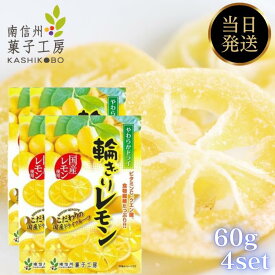 南信州菓子工房 国産ドライフルーツ 60g 4個 セット ドライフルーツ レモン ドライレモン お徳用 お得用 果物 フルーツ お菓子 輪切り 無着色 無香料 ビタミン 国産 熱中症 半生 ドライ