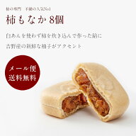 【公式】柿もなか8個入【和菓子 最中 奈良 石井物産 スイーツ 個包装 送料無料 クリックポスト便 メール…