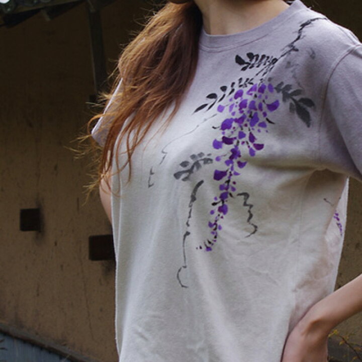 楽天市場】ヘンプコットンTシャツ（半袖）【藤紫に藤】 草木染め 