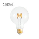 LEDフィラメント電球 ボール球 E26 1個セット 4W 色温度 2700K 電球色 明るさ 300lm BBL-043 led 電球 非調光 スパイ…