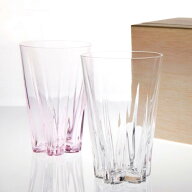 桐箱入りSAKURASAKU Tumbler ［サクラサクタンブラー］ペアセット【グラス 日本製 ペア セット くすみ カ…