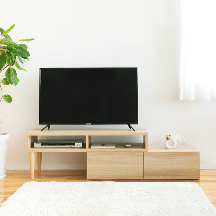 楽天市場】エンケル enkel 伸縮タイプ テレビボード【木製 テレビ台 TV 
