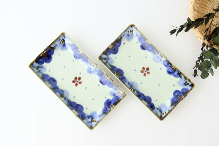 楽天市場】長角皿 渕青花 磁器 波佐見焼 魚皿｜手仕事 和食器 食洗機 