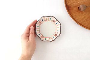 ポイント2倍 10/27まで|九谷焼 八角皿 3.5寸 菱文様 青手菱文様 磁器 九谷美陶園 小皿 豆皿|食洗機 対応 電子レンジ 対応 おしゃれ かわいい 手仕事 和食器 日本製 ギフト プレゼント 結婚祝