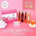 【母の日遅れてごめんね】直前クーポン配布中 2026 からだ想い黒酢ギフトセット 送料無料 100ml×4本 フルーツ酢 黒酢…