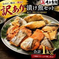 【角上魚類】訳あり 漬け魚 セット 1kg 銀だら 銀鮭 各500g 西京風味噌漬 西京漬け ギンダラ 鮭 さけ サ…