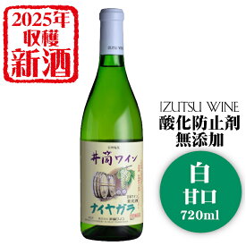 【2025年産☆新酒入荷しました☆】井筒ワイン 酸化防止剤無添加ナイヤガラ〔白・甘口〕 720ml / 日本ワイン 長野県産 いづつ 1本 酸化防止剤不使用 ANM 013989