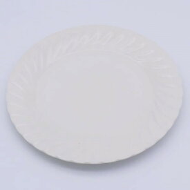 美濃焼 エクセラホワイト9.5吋ミート皿 (丸皿) 約24.5x2.2cm