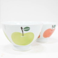 【アフターセール クーポン30%オフ☆】 ＼ 波佐見焼 ／ 【 天龍製陶所 】 茶碗 お茶碗 夫婦茶碗 りんご …