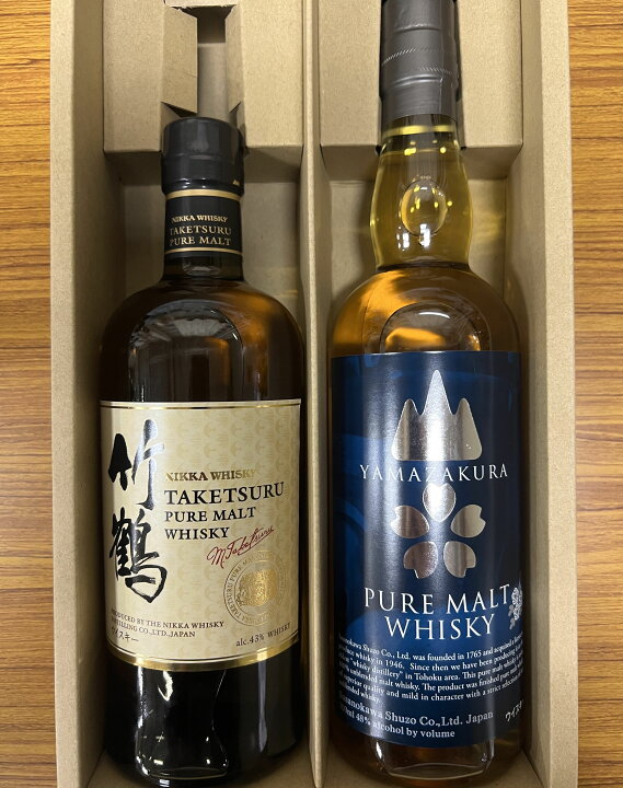 楽天市場】【送料無料】飲み比べウイスキー2本セット 安積山桜ピュア 