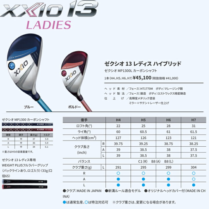 楽天市場】【サマーセール開催中】 XXIO13 ゼクシオ13 レディース 