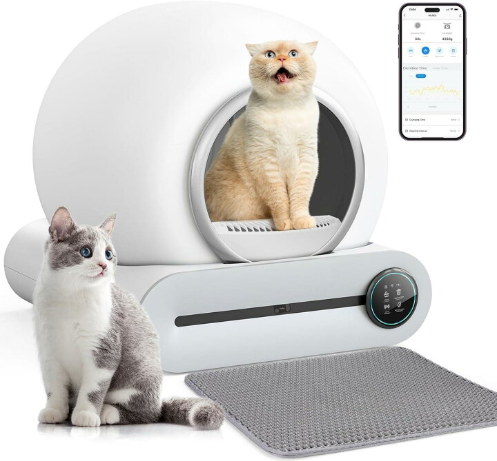 楽天市場】猫 自動トイレ ペッツリースマート 猫用 トイレスマホ  