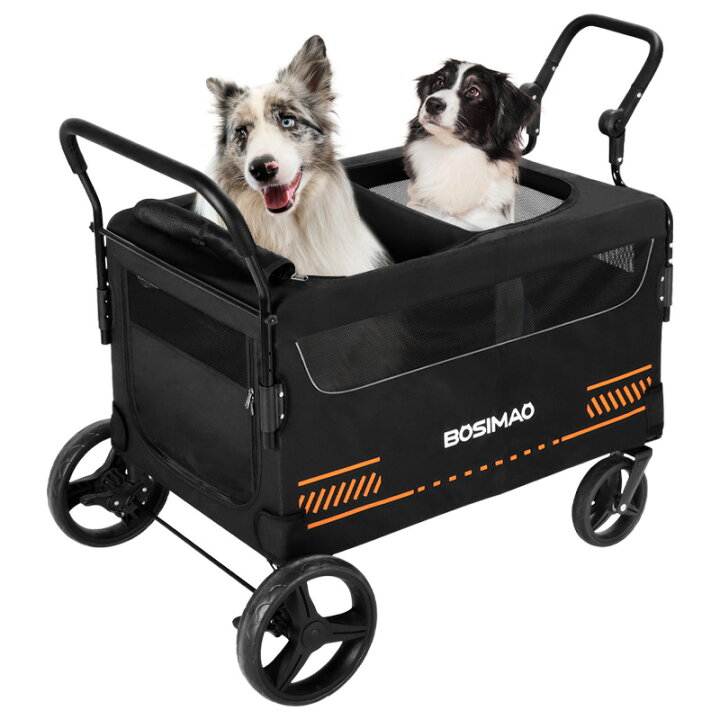 楽天市場】【お得なクーポン有り】Bosimao 大型犬カート ペットカート 