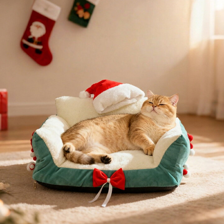 楽天市場】猫ベッド 犬ベッド 冬 防寒 保温 ハウス型 クッション