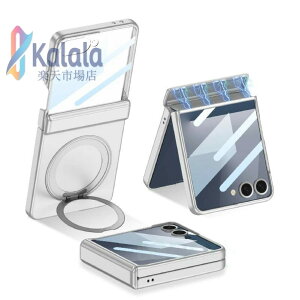Galaxy Z Flip7 �p �P�[�X 360�x��]�X�^���h MagSafe �M�����N�V�[ zflip7 �J�o�[ ���C�����X�[�d �����O zflip7 �g�уP�[�X �}�O�Z�[�t�Ή� Samsung z�t���b�v7 �X�}�z�P�[�X �c�����s�ɉ�] ���@�\�X�^