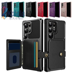 Galaxy S25 �P�[�X �ϏՌ� S25+ S25 Ultra �J�o�[ PU���U�[�P�[�X �}�O�l�b�g���ԍڃz���_�[�X�}�z�P�[�X �J�[�h���[ �p �ی� �R�[�i�[�o���p�[ �w�ʃP�[�X �X�g���b�v�� Samsung �T���X�� �M�����N�V